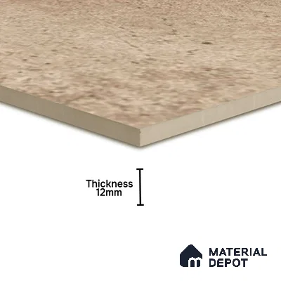 Stone Floor Tile TL 10099 C Rust Natural 8 x 8 inch Matte Finish Vitrified Anti Skid Tile - 12 mm | Suitable For Balcony, Patio, Bathroom