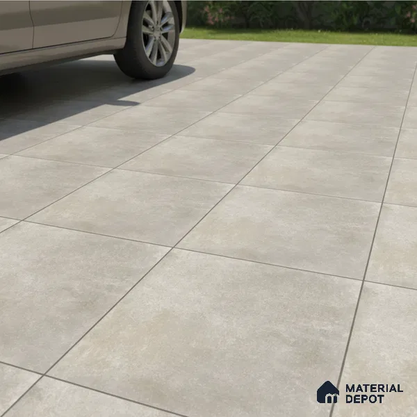 Stone Floor Tile TL 10100 Siena Beige | 16 x 16 inch - 12 mm thick | Vitrified Anti Skid Matte Finish Heavy Duty Parking Tile | Ideal For Bathroom, High Traffic Areas, Terrace | Pattern Alignment May Vary | 2-3 mm Spacer is Mandatory