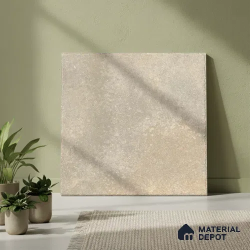Stone Floor Tile TL 10109 Modulo Earth 20 x 20 inch Matte Finish Vitrified Anti Skid Tile - 12 mm | Suitable For Balcony, Patio, Outdoor | Pattern Alignment May Vary | 2-3 mm Spacer is Mandatory