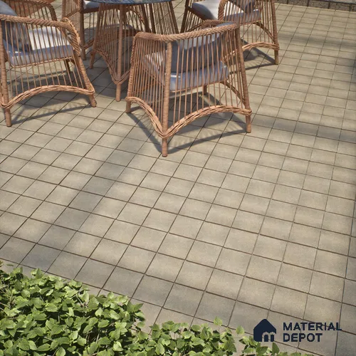 Stone Floor Tile TL 10109 C Modulo Earth 10 x 10 inch Matte Finish Vitrified Anti Skid Tile - 12 mm | Suitable For Balcony, Patio, Bathroom