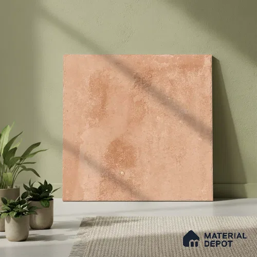 Stone Floor Tile TL 10110 Modulo Clay 20 x 20 inch Matte Finish Vitrified Anti Skid Tile - 12 mm | Suitable For Balcony, Patio, Outdoor | Pattern Alignment May Vary | 2-3 mm Spacer is Mandatory