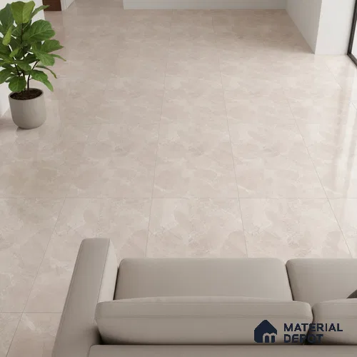 Marble Floor & Wall Tile TL 10112 Sumia Beige 4 ft x 2 ft Glossy Finish Vitrified Tile - 9 mm | 4 Random Design | Suitable For living Room, Bedroom, Bathroom | Random Designs