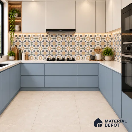 Wall Tile TL 10123 Niro Ivory 4 ft x 2 ft Vitrified Matte Finish Tile - 9 mm | Suitable For Kitchen, Bathroom Walls and Backsplashes