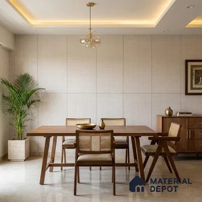 Wall Tile TL 10126 Rattan Brown 4 ft x 2 ft Vitrified Matte Finish Tile - 9 mm | Suitable For Kitchen, Bathroom Walls and Backsplashes