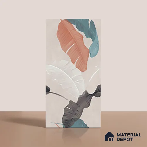 Tropical Wall Tile TL 10127 B  4 ft x 2 ft Matte Finish GVT Vitrified Tile - 9 mm | Suitable for Bathroom, Accent/Feature Wall, Foyer | Random Designs