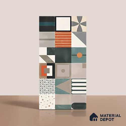 Highlighter Wall Tile TL 10128 B  4 ft x 2 ft Matte Finish GVT Vitrified Tile - 9 mm | Random Designs