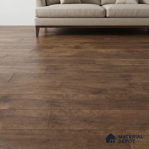 Wood Floor Tile TL 10131 Kiel Brown 1200x195 mm Matte Finish Vitrified Tile - 9 mm | | Suitable For Living Room, Bedroom, Dining Area | 2-3 mm Spacer is Mandatory