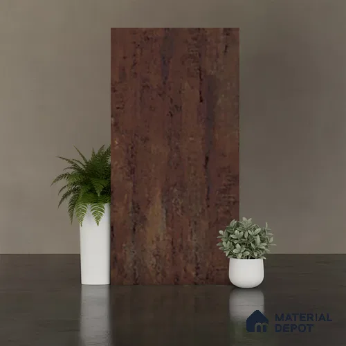 Stone Floor Tile TL 10132 B Filo Rust 47 x 24 inch Matte Finish Vitrified Tile - 9 mm | 4 Random Design | Suitable For Living Room, Bedroom, Dining Area