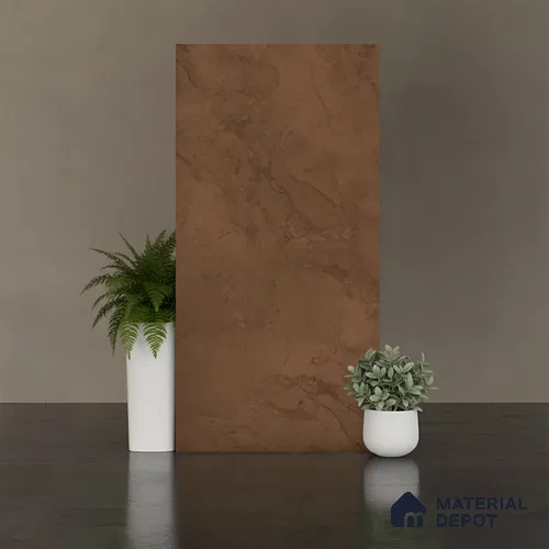 Cement Look Wall & Floor Tile TL 10140 E Bottega Mocha 4 ft x 2 ft Vitrified Matte Finish - 9 mm