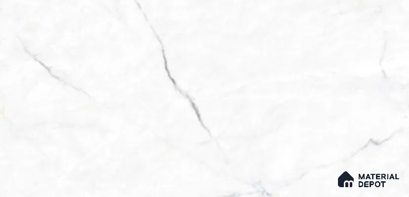 Marble Carrara Wall & Floor Tile TL 10141 Off-White 4 ft x 2 ft Matte Finish Vitrified Tile - 9 mm | Suitable For Living Room, Bedroom, Kitchen