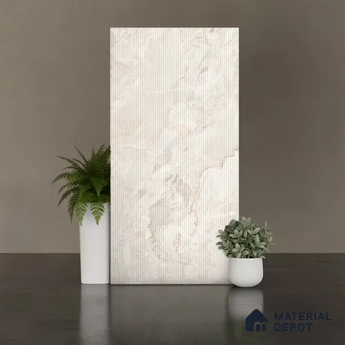 Stone Look Wall & Floor Tile TL 10143 B Ceilo Beige Decor 4 ft x 2 ft Vitrified Matte Finish - 9 mm
