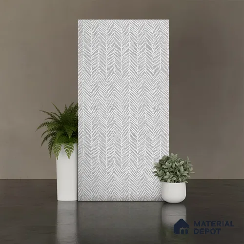 Patterned Look Wall & Floor Tile TL 10145 B Crystal Bianco Vista 4 ft x 2 ft Vitrified Matte Finish - 9 mm
