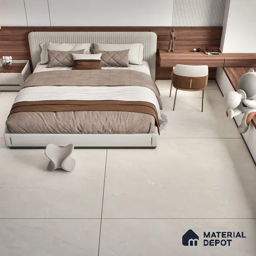 TL 10153 C Oracle Crema Endless 6 ft x 4 ft Satin Finish GVT Vitrified Tile - 9 mm | Adhesive and Spacers Must be Used During Installation