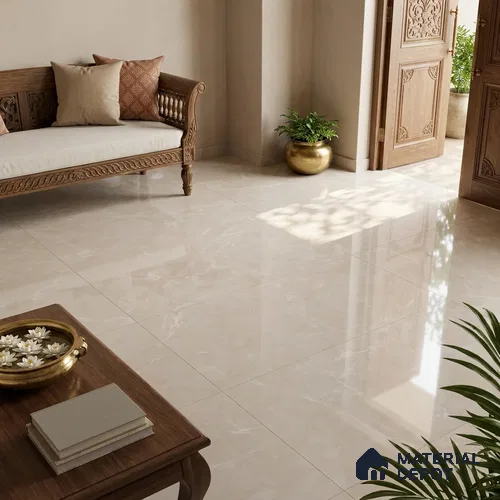 TL 10155 6 ft x 4 ft Glossy Finish PGVT Vitrified Tile - 9 mm | Adhesive and Spacers Must be Used During Installation