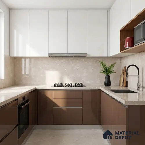 Marble Look Wall Tile TL 10165 B SGH Galaxy Gray Endless Glossy 4 ft x 2 ft Glossy Finish Vitrified Tile - 9 mm | Suitable For living Room, Bedroom, Bathroom
