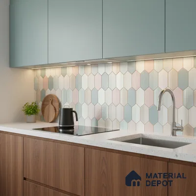Highlighter Wall Tile TL 10168 Verena Multy Decor 2 ft x 1 ft Ceramic Matte Finish Tile - 9 mm | Suitable For Kitchen, Bathroom & Accent/Feature Wall