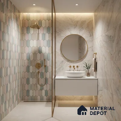 Highlighter Wall Tile TL 10168 Verena Multy Decor 2 ft x 1 ft Ceramic Matte Finish Tile - 9 mm | Suitable For Kitchen, Bathroom & Accent/Feature Wall