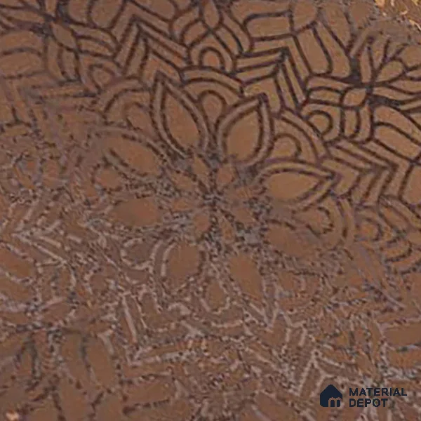 Brown Stone  Tile TL 10174 B   2 ft x 2 ft Vitrified Carving Matte Finish - 9 mm