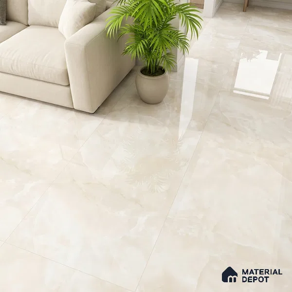 Marble Floor & Wall Tile TL 10175 LGV Polished Resilio Onyx 4 ft x 2 ft Glossy Finish Vitrified Tile - 9 mm | Suitable For living Room, Bedroom, Bathroom | Random Designs