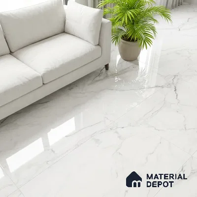 Marble Floor & Wall Tile TL 10176 B SGH Micheal Satvario 4 ft x 2 ft Glossy Finish Vitrified Tile - 9 mm | Suitable For living Room, Bedroom, Bathroom