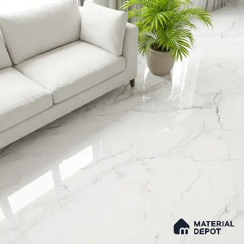 Marble Floor & Wall Tile TL 10176 B SGH Micheal Satvario 4 ft x 2 ft Glossy Finish Vitrified Tile - 9 mm | Suitable For living Room, Bedroom, Bathroom
