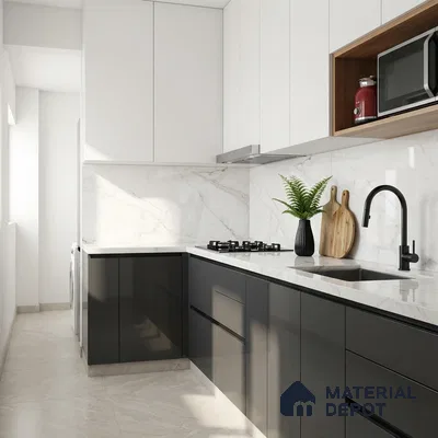 Marble Floor & Wall Tile TL 10176 B SGH Micheal Satvario 4 ft x 2 ft Glossy Finish Vitrified Tile - 9 mm | Suitable For living Room, Bedroom, Bathroom