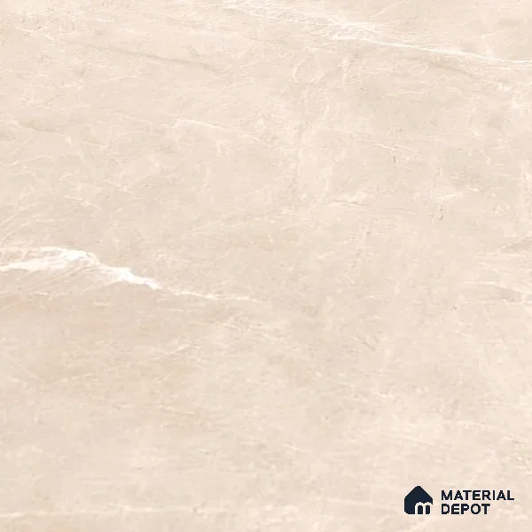 Marble Floor & Wall Tile TL 10196 SHG Magnum Crema 6 ft x 4 ft Glossy Finish Vitrified Tile - 9 mm | Suitable For living Room, Bedroom, Bathroom | Adhesive and Spacers Must be Used During Installation