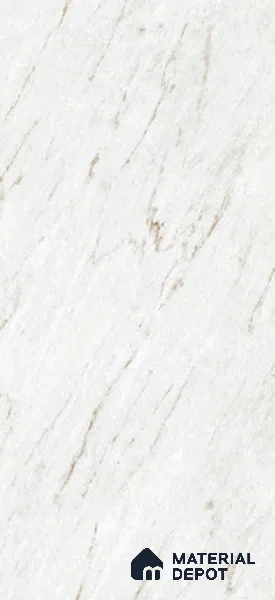 White Marble Wall & Floor Tile TL 10238 B Ferior Pale Sisal 5.2 ft x 2.6 ft Vitrified Glossy Finish - 9 mm