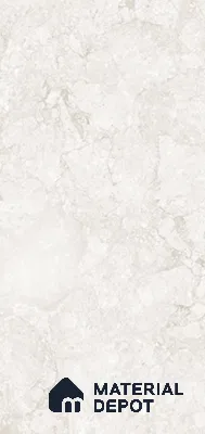 White Marble Wall & Floor Tile TL 10250  Capella Ice Crystal 5.2 ft x 2.6 ft Vitrified Carving Matte Finish - 9 mm