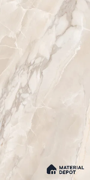 Marble Onyx Wall & Floor Tile TL 10261 E Almond Cream 4 ft x 2 ft Matte Finish Vitrified Tile - 9 mm | 4 Random Designs | Suitable For Living Room, Bedroom, Kitchen