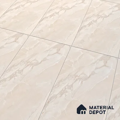 Marble Onyx Wall & Floor Tile TL 10261 E Almond Cream 4 ft x 2 ft Matte Finish Vitrified Tile - 9 mm | 4 Random Designs | Suitable For Living Room, Bedroom, Kitchen
