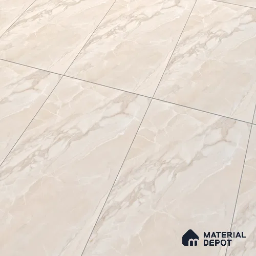 Marble Onyx Wall & Floor Tile TL 10261 E Almond Cream 4 ft x 2 ft Matte Finish Vitrified Tile - 9 mm | 4 Random Designs | Suitable For Living Room, Bedroom, Kitchen