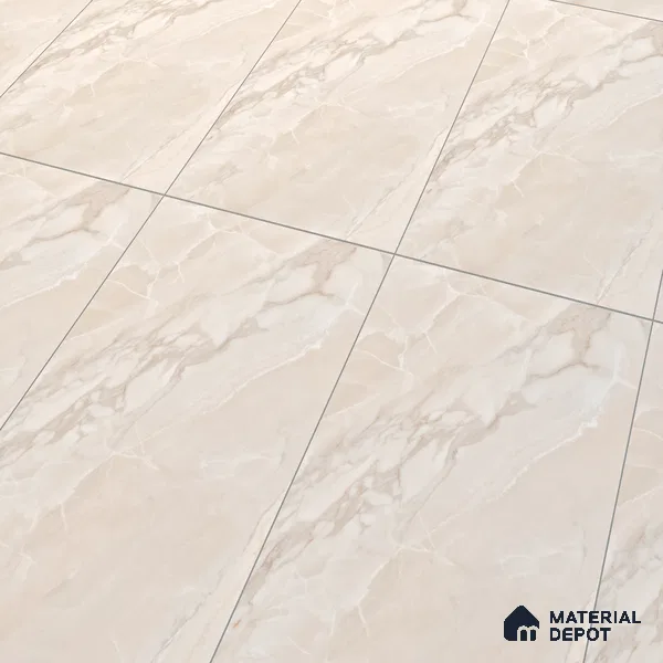 Marble Onyx Wall & Floor Tile TL 10261 E Almond Cream 4 ft x 2 ft Matte Finish Vitrified Tile - 9 mm | 4 Random Designs | Suitable For Living Room, Bedroom, Kitchen
