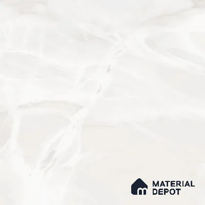 Marble Onyx Wall & Floor Tile TL 10261 F Off-White 4 ft x 2 ft Matte Finish Vitrified Tile - 9 mm | 4 Random Designs | Suitable For Living Room, Bedroom, Kitchen