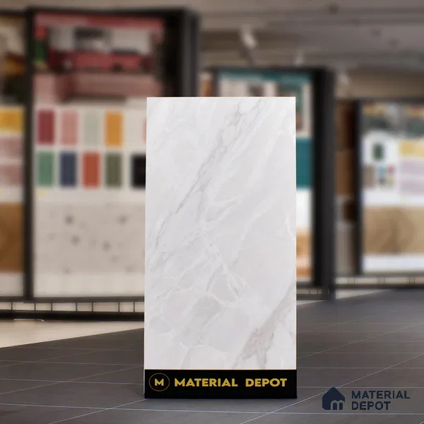 Marble Onyx Wall & Floor Tile TL 10261 F Off-White 4 ft x 2 ft Matte Finish Vitrified Tile - 9 mm | 4 Random Designs | Suitable For Living Room, Bedroom, Kitchen
