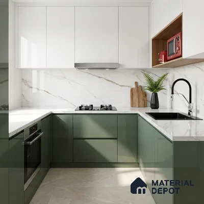 Marble Tile TL 10272 Statuario Redous 4 ft x 2 ft Vitrified Glossy Finish - 9 mm