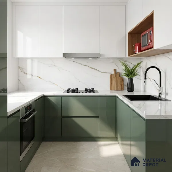 Marble Tile TL 10272 Statuario Redous 4 ft x 2 ft Vitrified Glossy Finish - 9 mm