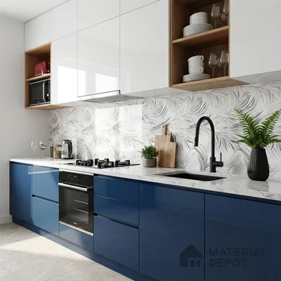 Highlighter Wall Tile TL 10302 Elegant Satuario Decor 4 ft x 2 ft Glossy Finish Vitrified Tile - 9 mm | Suitable For Bathroom, Accent/Feature Wall, Dining Area
