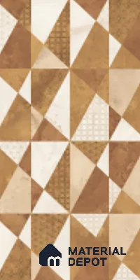 Yellow Patterned Floor & Wall Tile TL 10305 B  Sigma Yellow Decor 4 ft x 2 ft Vitrified Glossy Finish - 9 mm