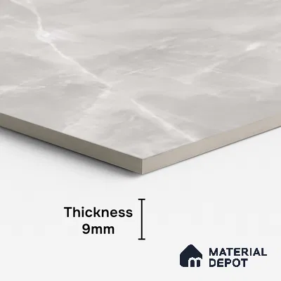 Marble Tundra Grey Wall & Floor Tile TL 10308 Dove Grey 4 ft x 2 ft Matte Finish Vitrified Tile - 9 mm | Suitable For Living Room, Bedroom, Kitchen