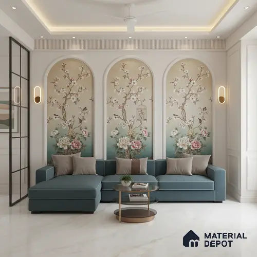 TL 10322 Look Floor & Wall Tile OP Iceland Bianco 6 ft x 4 ft Matte Finish Vitrified Tile - 9 mm | Adhesive and Spacers Must be Used During Installation