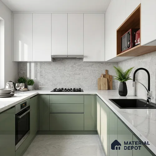 Marble Look Wall & Floor Tile TL 10328 Fossil Grey 4 ft x 2 ft Vitrified Glossy Finish - 9 mm