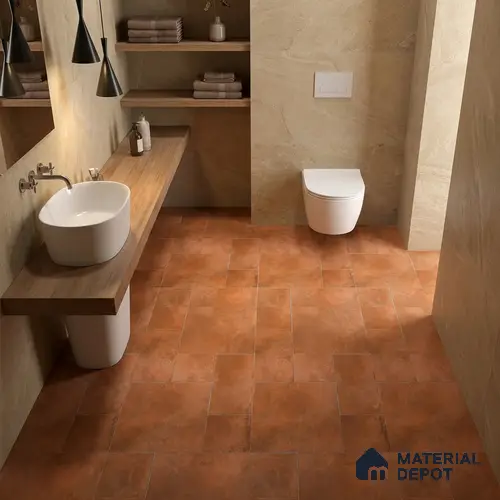 Stone Wall & Floor Tile TL 10340 Cotto De Dorato 4 ft x 2 ft Vitrified Matte Finish Tile - 11 mm | Suitable For Living Room, Kitchen, Bathroom