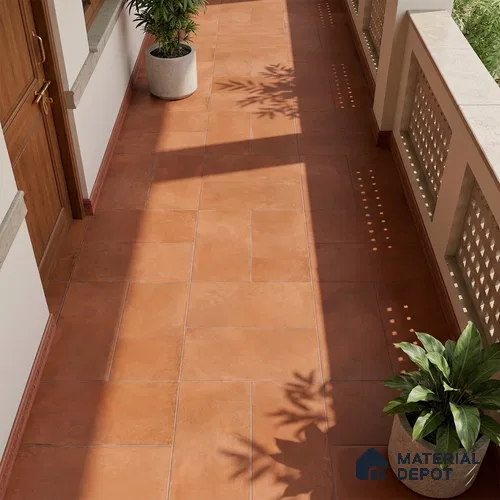 Stone Floor Tile TL 10340 Cotto De Dorato 4 ft x 2 ft Vitrified Matte Finish Tile - 11 mm | Suitable For Bathroom, Courtyard, Corridor