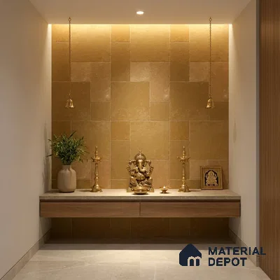 Stone Floor Tile TL 10343 C Kota Stone Jaiselmer 4 ft x 2 ft Vitrified Matte Finish Tile - 11 mm | Suitable For Bathroom, Courtyard, Corridor