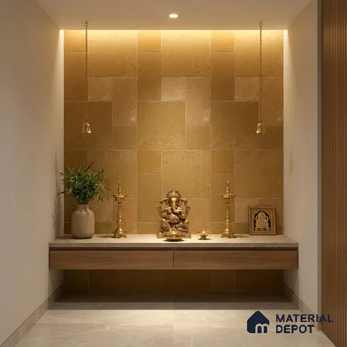 Stone Floor Tile TL 10343 C Kota Stone Jaiselmer 4 ft x 2 ft Vitrified Matte Finish Tile - 11 mm | Suitable For Bathroom, Courtyard, Corridor