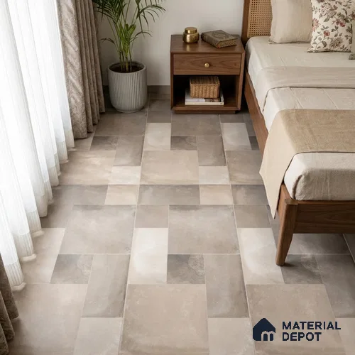 Stone Floor Tile TL 10344 C Legacy Grey 4 ft x 2 ft Vitrified Matte Finish Tile - 11 mm | Suitable For Bathroom, Courtyard, Corridor