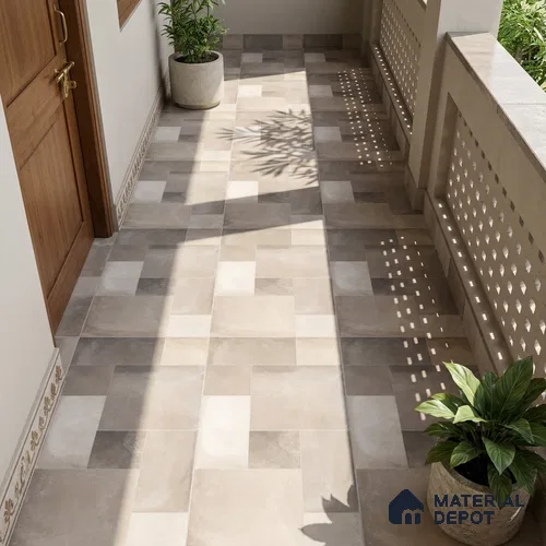 Stone Floor Tile TL 10344 C Legacy Grey 4 ft x 2 ft Vitrified Matte Finish Tile - 11 mm | Suitable For Bathroom, Courtyard, Corridor