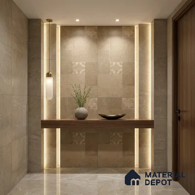 Stone Floor Tile TL 10346 Pomposa Sand 4 ft x 2 ft Vitrified Matte Finish Tile - 11 mm | Suitable For Bathroom, Courtyard, Corridor