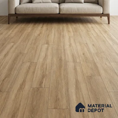 Wood Look Floor Tile TL 10351 Mountain Honey 4 ft x 7.87 inch Matte Finish Vitrified Tile - 9 mm | Suitable For living Room, Bedroom, Bathroom | 2-3 mm Spacer is Mandatory